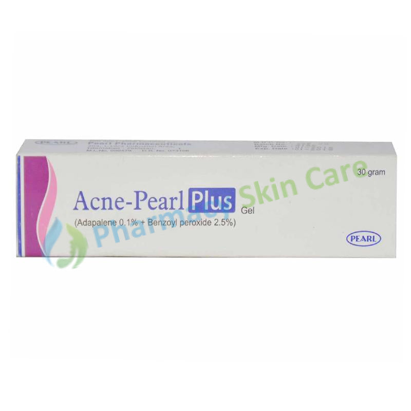 Acne-Pearl Plus Gel 30g Pearl Pharmaceutical Adapalene 0.1% + Benzoyl Peroxide 2.5%