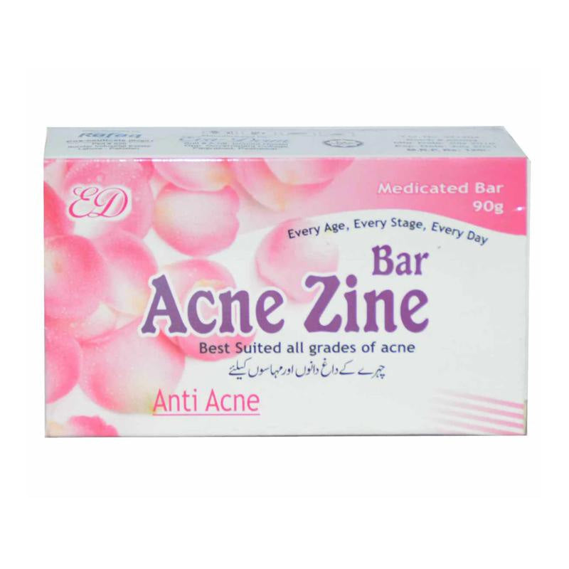Acne Zine Bar 90G Soap Derma Techno Pharma Anti Acne