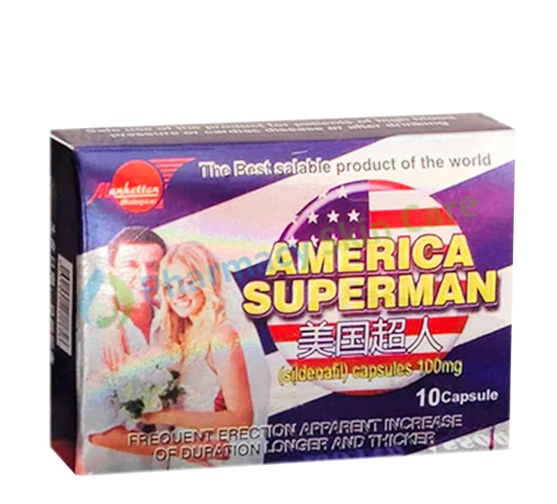 America Superman Capsule Medicine