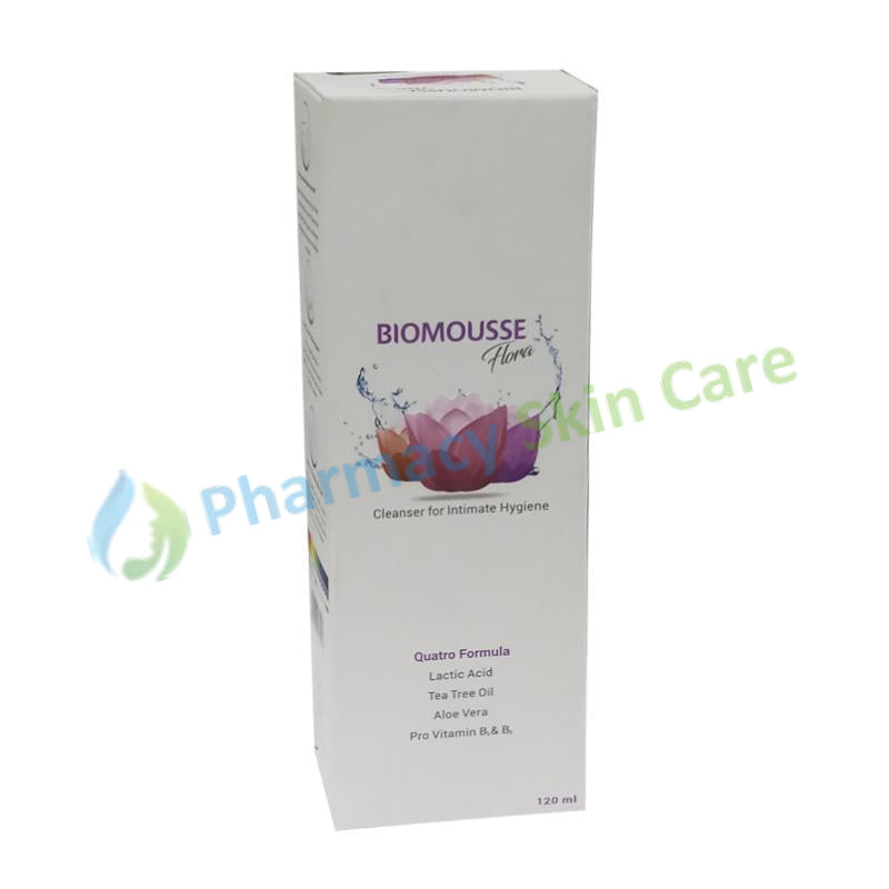 Biomousse Flora 120ml Quatro Formula Cleanser Liquid Lastic Acid