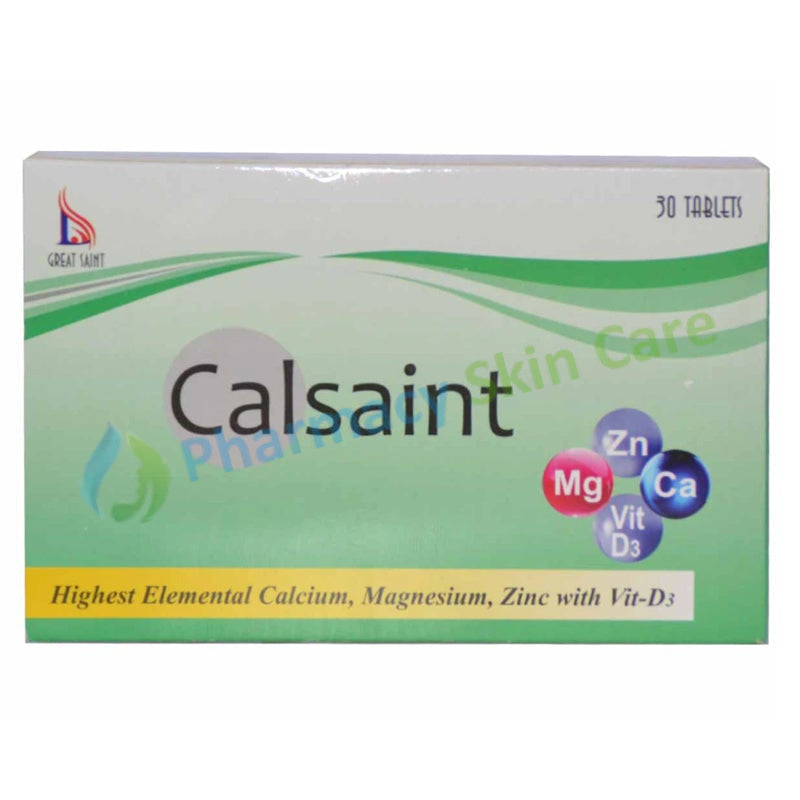 Calsaint Tab Tablet Great Saint Pharma Calcium Magnesium Zinc WithVit D3 jpg