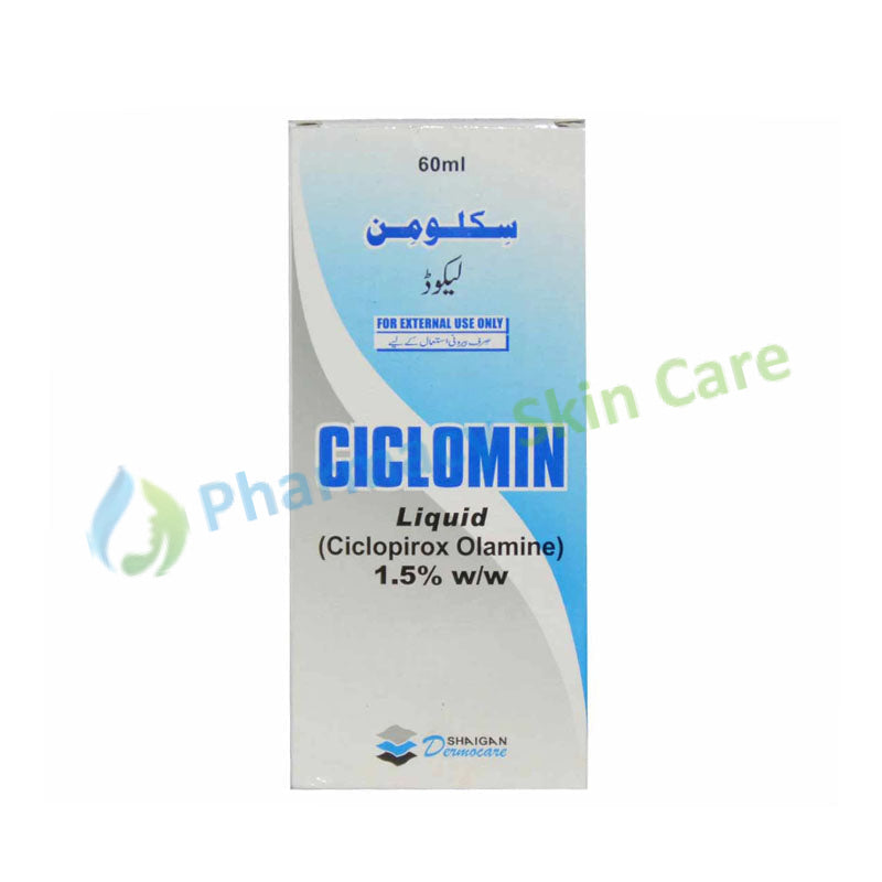 Ciclomin Liquid 60ml Shaigan Pharmaceuticals Anti-Fungal Ciclopirox Olamine