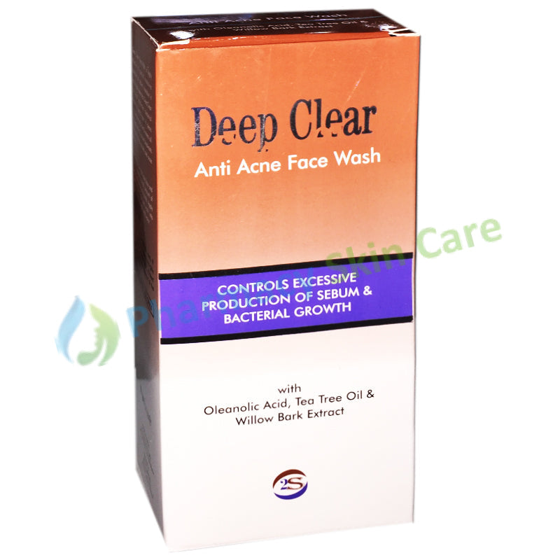 Deep Clear Anti Acne Face Wash 60Gm Medicine