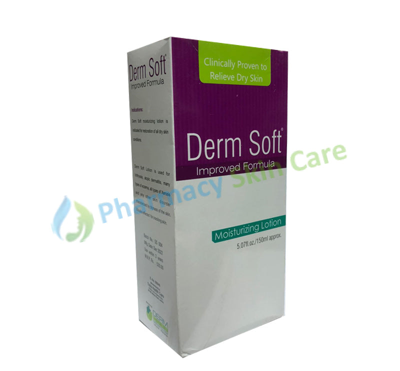 Derm Soft improved formula moisturizing lotion 150ml lotion