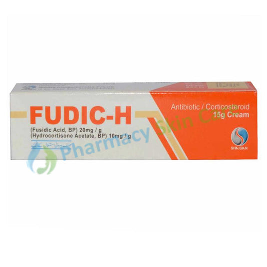Fudic H Cream 15g Shaigan Pharmaceuticals Anti Bacterial Corticosteroids Fusidic Acid 300mg Hydrocortisone 150mg