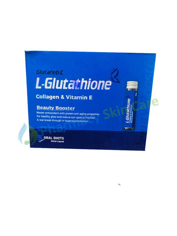 Glutafeb-C L-Glutathione Collagen & Vitamin E Oral Shots – Pharmacy Skin  Care