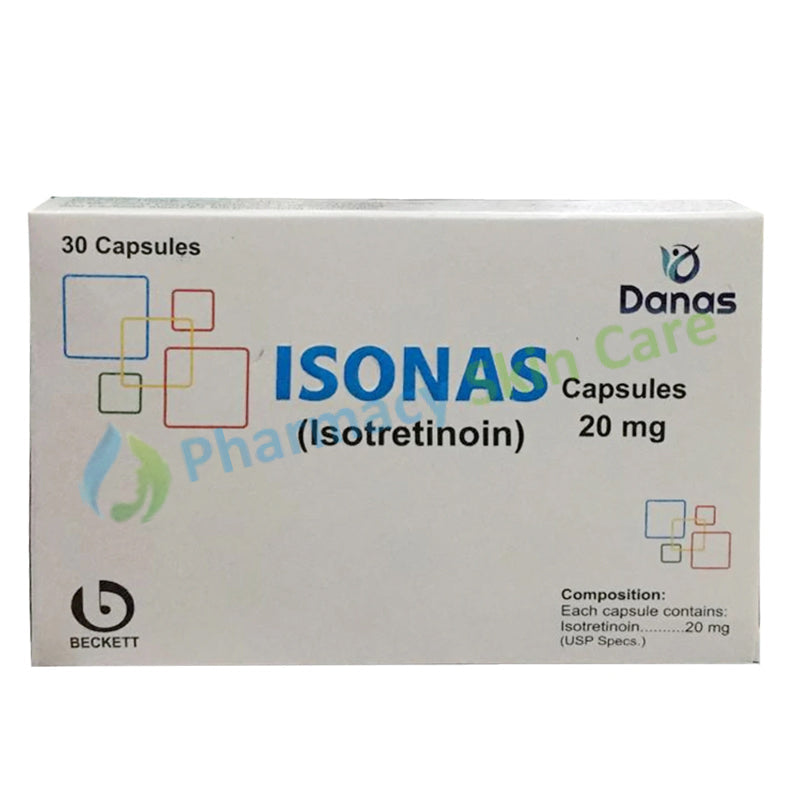 Isonas 20mg Capsule Saifi Derm Pharma Isotretinoin