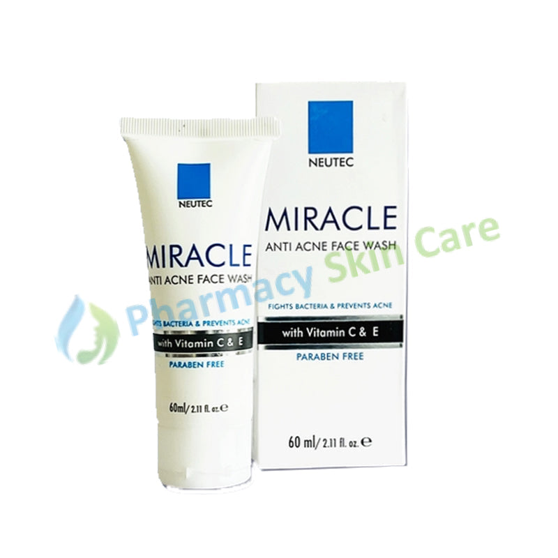 Miracle Anti Acne Face Wash 60Ml Skin Care