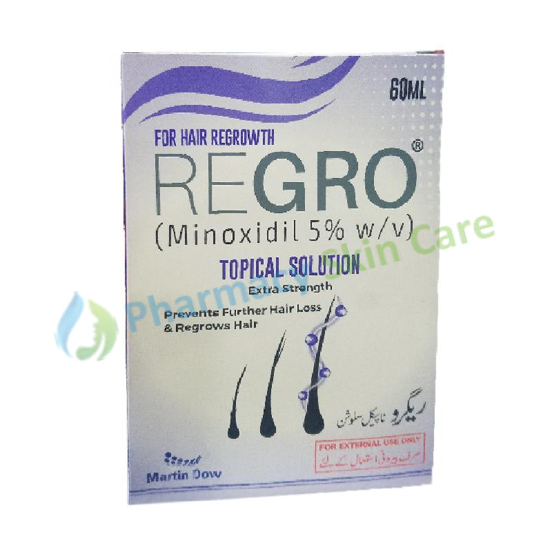 Regro minoxidil 5% w/v topical solution extra strength spray 60ml martin dow