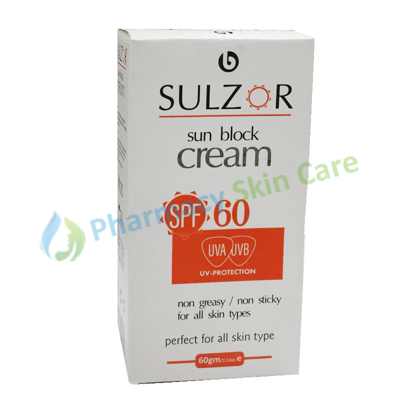 Sulzor Sun Block Cream 60gm SPF 60