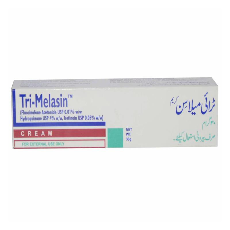 Tri Melasin Cream 30g Valor Pharmaceuticals Anti Acne Tretinoin 0.05_ Hydroquinone 4_ Fluocinolone 0.01