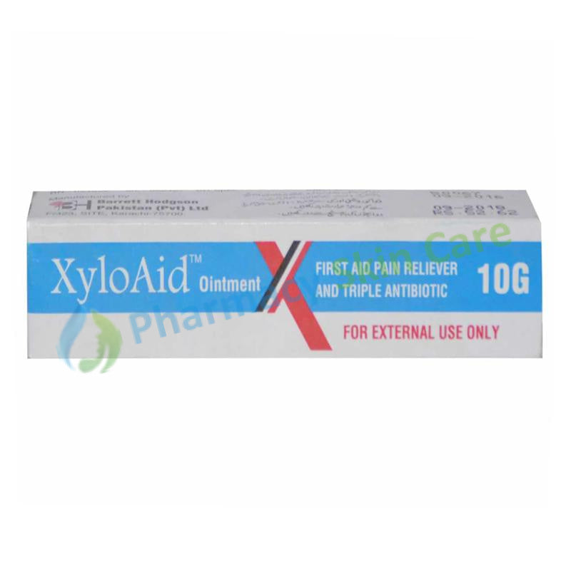 Xyloaid Ointment 10g Barrett Hodgson Pakistan Pvt Ltd Anti Bacterial Lignocaine_ Polymixin B Sulphate_ Neomycin_ Zinc Bacitracin