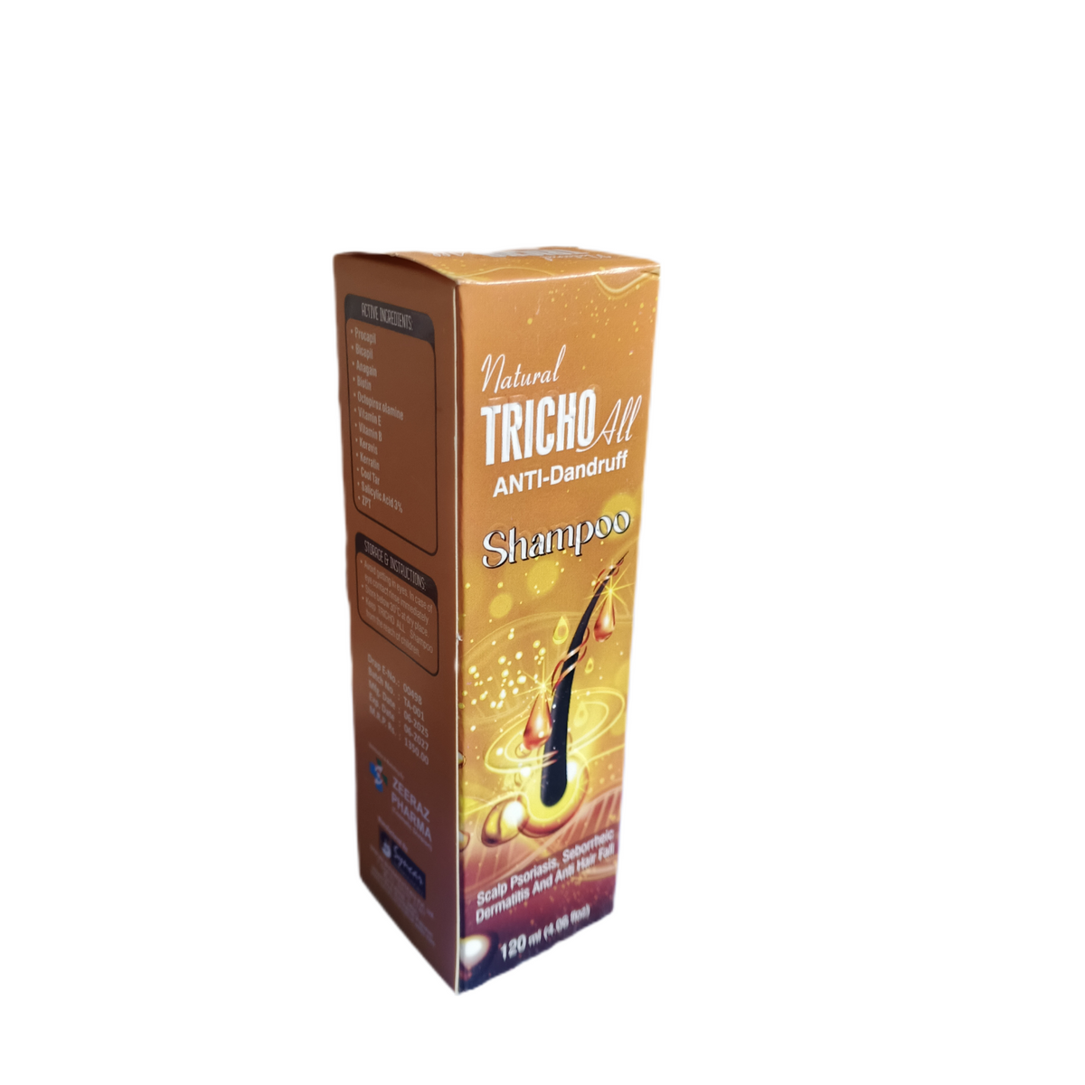 Natural Tricho All Anti Dandruff Shampoo 120ml – Pharmacy Skin Care
