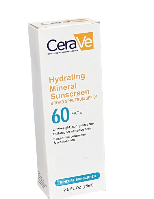 Cerave Hydrating Mineral Sunscreen SPF 60