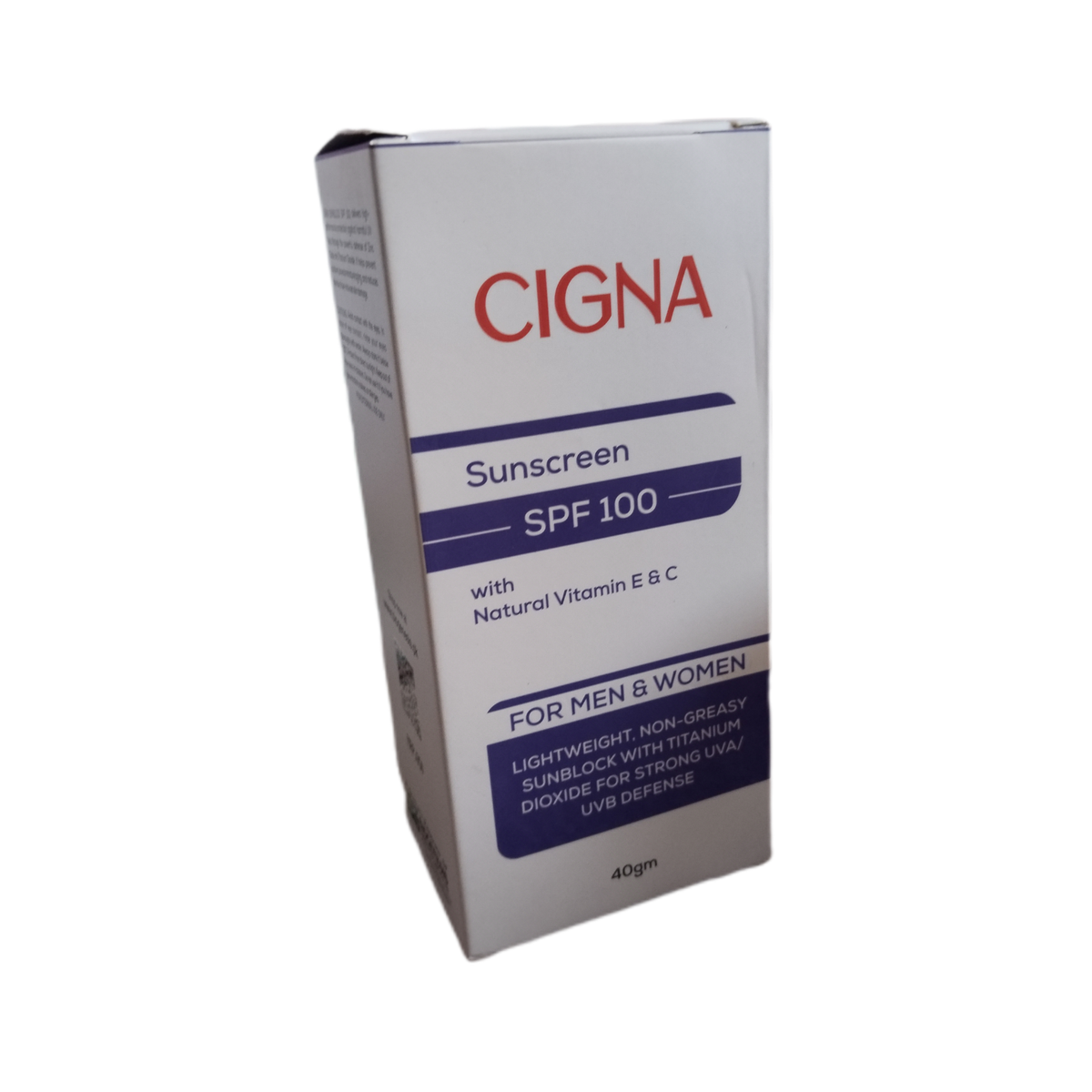 CIGNA Sunscreen SPF 100