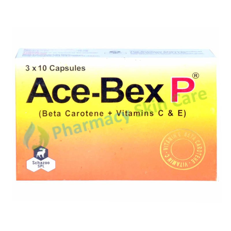 Ace Bex-P Cap Capsules Schazoo Pharmaceuticals Pvt_Ltd Each Capsule Contain-Beta-Carotene1m Vitamin C150m Vitamin E 75mg.jpg