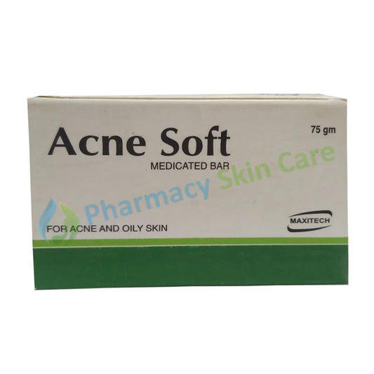 Acne Soft Bar 75gm Soap Maxitech Pharma For Acne and Oily Skin.jpg
