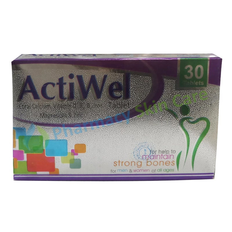 Actiwel-Tab Tablet Mod Herbs Enlist No. 00125- Coral-Calcium-vitamin-D3-K2-B6, iron Magnesium and Zinc