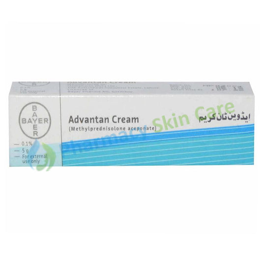 Advantan Cream 0.1% 5g Bayer Health Care Pakistan (Pvt) Ltd Methylprednisolone Aceponate