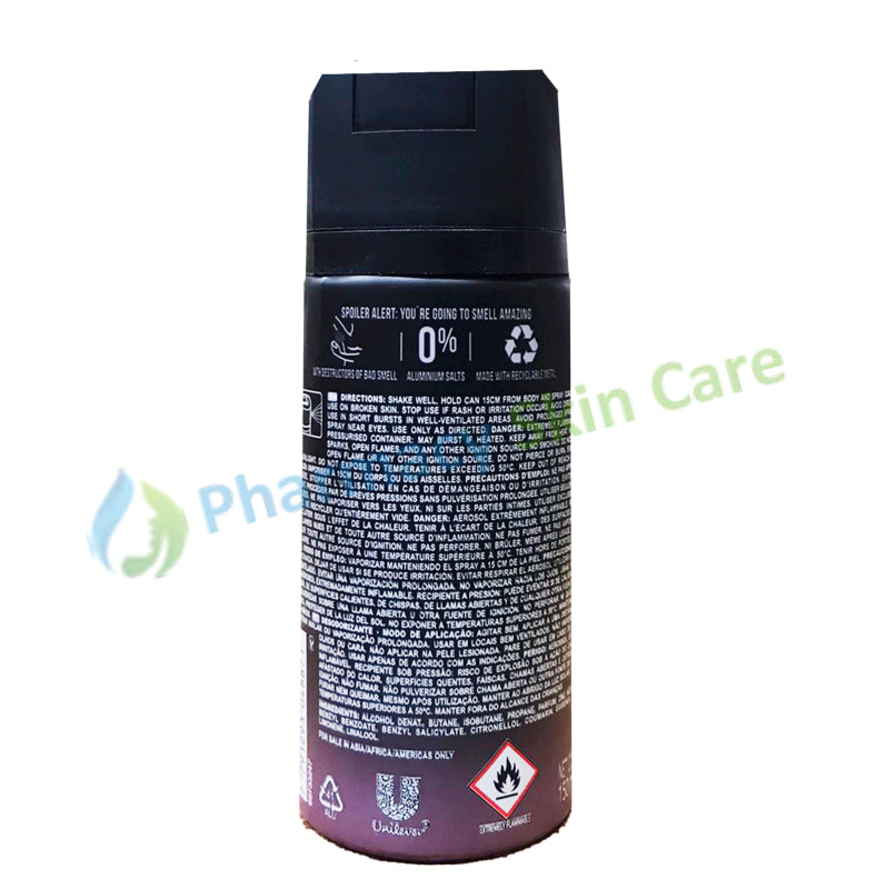 Axe Black Night Black Caramel & Vanilla 48H Non-Stop Fresh Deodorant Body Spray spray