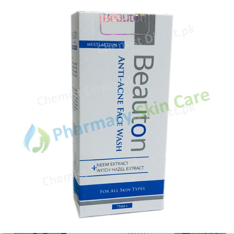 Beauton Anti -Acne Face Wash 75 Ml Skin Care