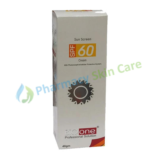 BioOne Cream SPF 60 40G Professional Solution Sun Screen