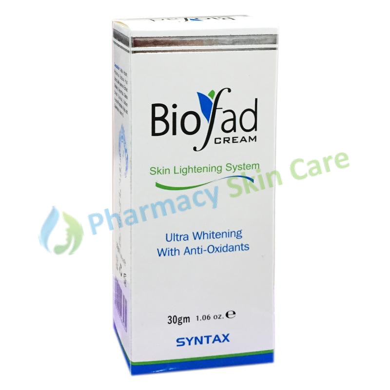 Biofad 30gm Cream Montis Pharma Skin Lightening System