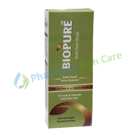 Biopure Acne Face Wash 100Ml Skin Care Tools