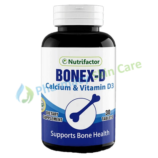 Bonex D Tablet Tab Nutrifactor_s Bonex Dprovides Calcium_Vitamin D3 inoneconvenientformulathatsupportshealthy bonesandteeth
