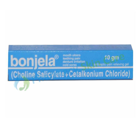 Bonjela Gel10g RECKITTBENCKISER PAKISTANLTD Mouthulcer-Choline Salicylate 8.7_Cetalkonium Chloride0.01