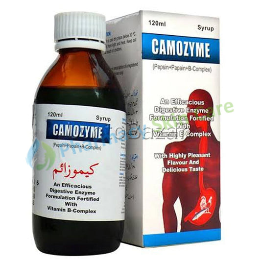 Camozyme Syrup 120ml Syr A Mendoza Multivitamins Each 5mlcontains Pepsin 75mg Papain 25mg Vitamin B 15mg_VitaminB22mg Vitamin B 62mg Nicotinamide 2mg jpg