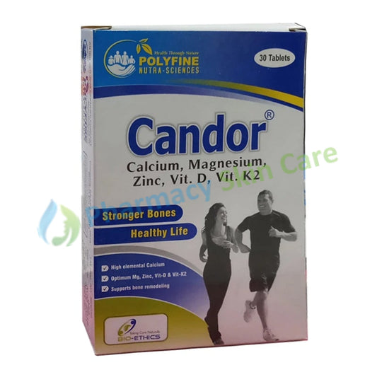 Candor Tablet Calcium , Magnesium,zinc, Vit.D, Vit.k2 Bio Ethics