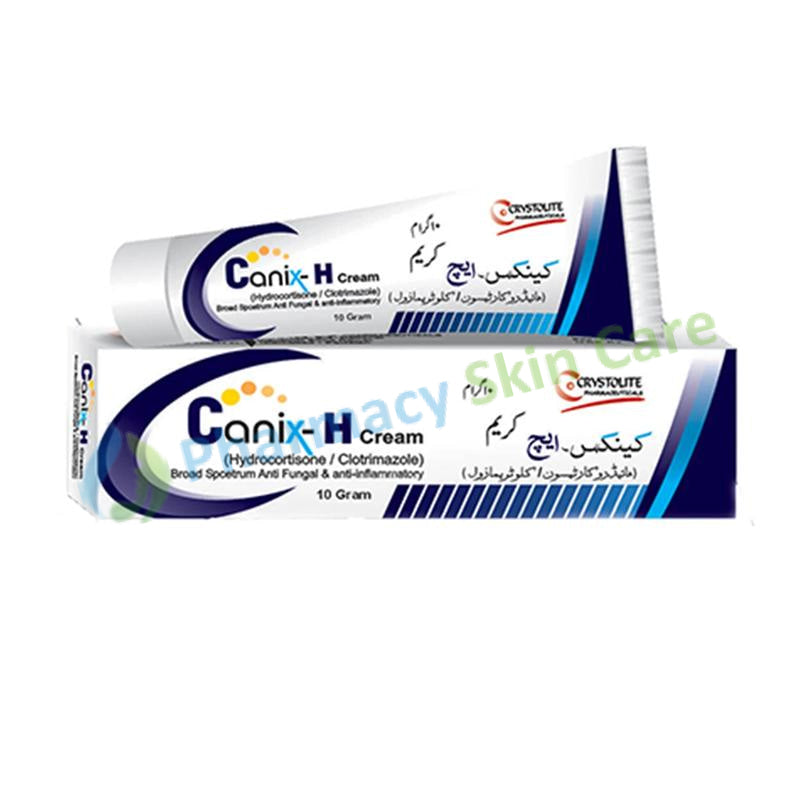 Canix-H cream 10gm Crystolite Pharma Hydrocortisone Clotrimazole