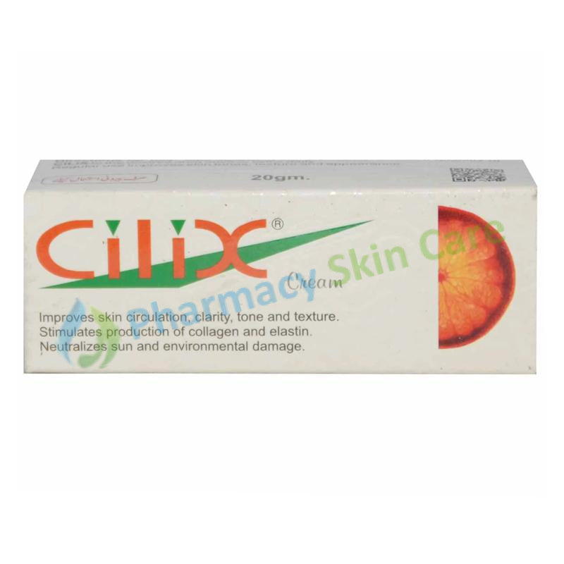 Cilix Cream 20G Derma Techno Pakistan Skin Care Preparations Thetopical Antioxident and photoprotective Improvestoneandtexture