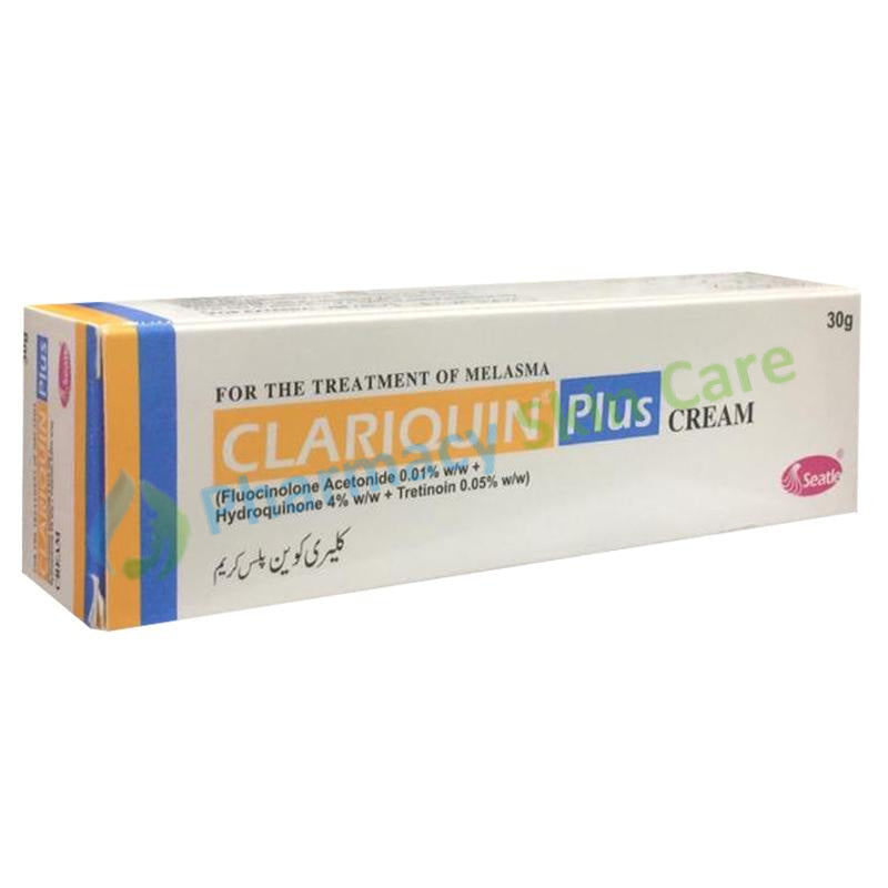 Clariquin Plus Cream 15g Fluocinolone Acetonide 0.01% WW + Hydroquinone 4% WW + Tretinoine 0.05% WW Seatle