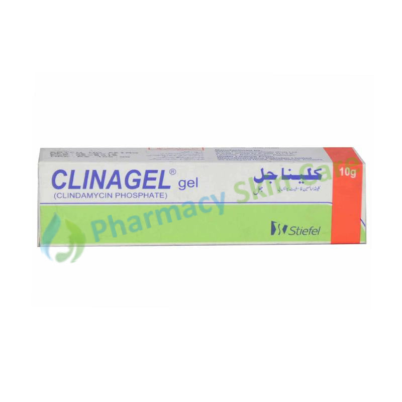 Clinagel Gel 1% 10gram Glaxosmithkline Anti-Bacterial Clindamycin Phosphate