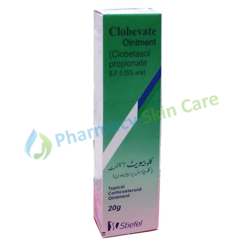 Clobevate Ointment 20gm GLAXOSMITHKLINE Corticosteroid Clobetasol Propionate.