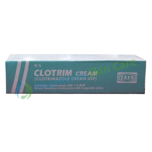 Clotrim Cream 10gm Zafa Pharma Anti Fungal Clotrimazole 1