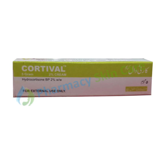Cortival Cream 2% 5gram Corticosteroid Hydrocortisone Valor Pharmaceuticals