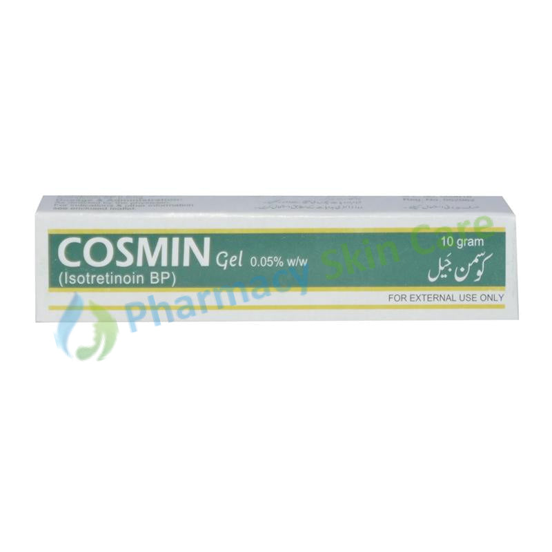 Cosmin Gel 0.05% 10gram Saffron Pharmaceuticals Anti-Acne Isotretinoin