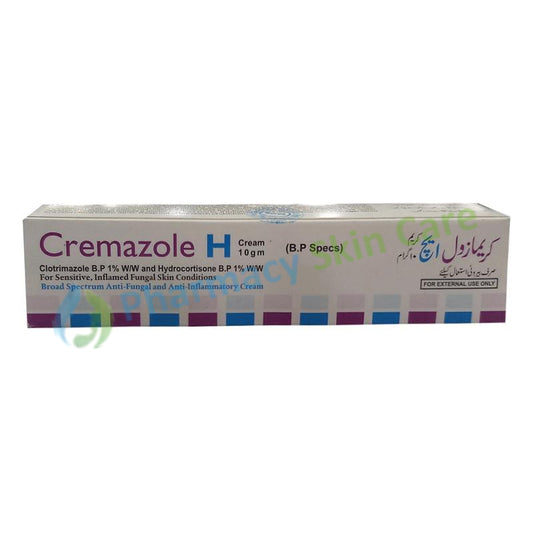 Cremazole H Cream 10gram Valor Pharmaceuticals Anti Fungal Corticosteroid Clotrimazole 0.001% Hydrocortisone 0.001%