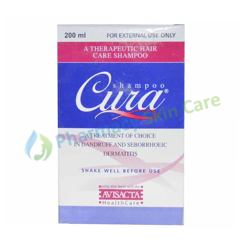 Cura Shampoo 200ml Avisacta Health Care Pharma Hair Care Product Pyrithione Zinc Vitamin B6 Purple Cone flower