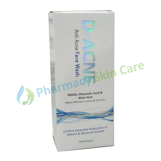 D Acne Anti Face Wash 120Ml Skin Care