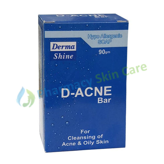 D-Acne Bar 90gram Soap Derma shine Pharma Cleansing of Acne Oily Skin