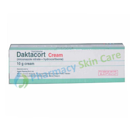 Daktacort Cream 10gm Aspin Pharma formerly Janssen Cilag Miconazole Nitrate 2%, Hydrocortisone 1% Anti Fungal  Anti Bacterial