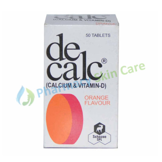 Decalc Tablet Calcium Supplement Schazoo Pharmaceuticals Calcium Vitamin D