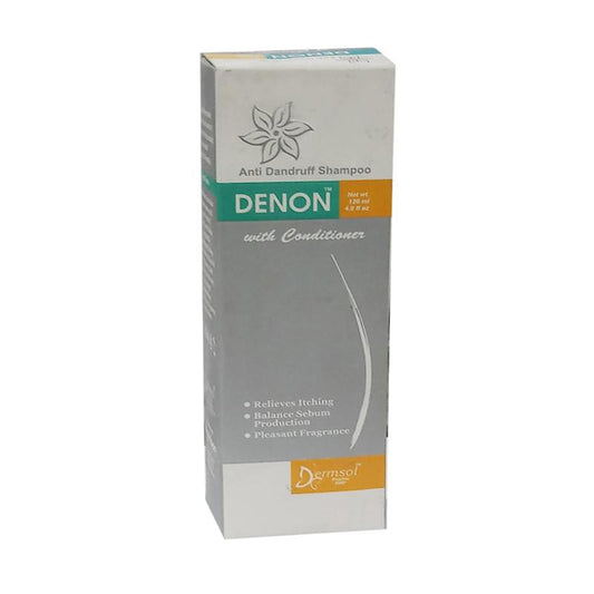 Denon Shampoo 120ml Dermsol Pharma Relieves Itching Balance Sebum Prodution Pleasent Fragrance anti Dandruff Conditioner