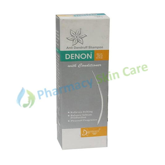 Denon Shampoo 120ml Dermsol Pharma Relieves Itching Balance Sebum Prodution Pleasent Fragrance anti Dandruff Conditioner