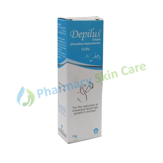Depilus Cream 15gram Atco Laboratories Eflornithine hydrochloride abnormal facial hair growth