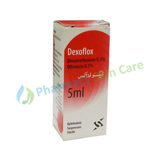 Dexoflox Eye drop Suspension 5ml Sante pharma Anti Infective Ofloxacin 0.3%, Dexamethasone alcohol 0.1%